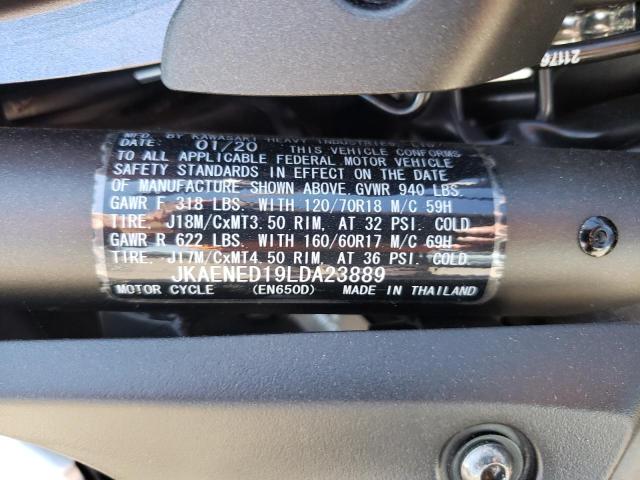 2020 KAWASAKI EN650 D JKAENED19LDA23889