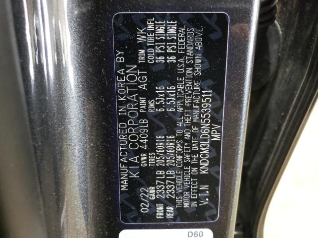 2022 KIA NIRO LXS KNDCM3LD6N5539511