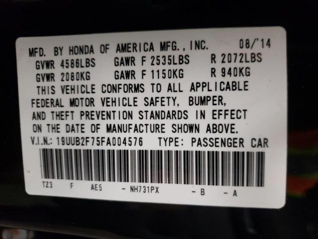 2015 ACURA TLX ADVANC 19UUB2F75FA004576