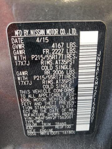 2015 NISSAN JUKE S AWD JN8AF5MV2FT562001