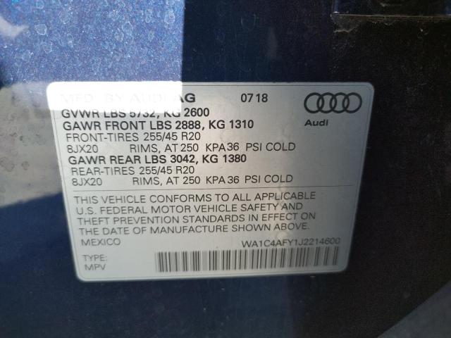 2018 AUDI SQ5 PRESTI WA1C4AFY1J2214600