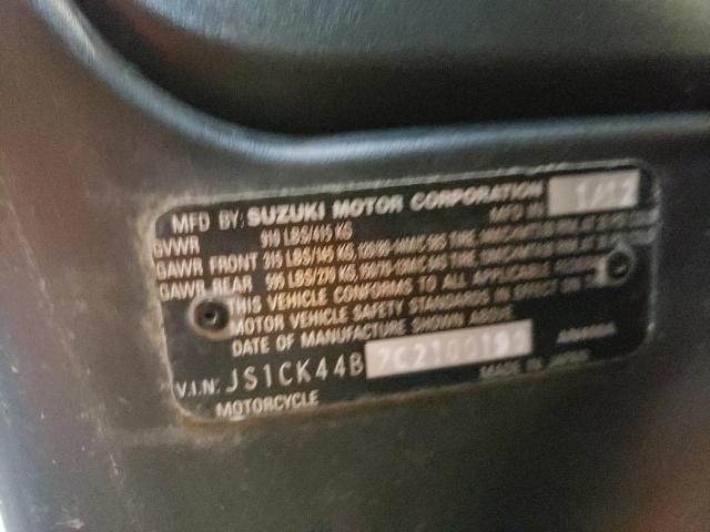 2012 SUZUKI AN400 A JS1CK44B7C2100190