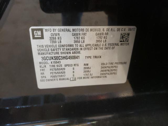 2017 CHEVROLET SILVRDO LT 3GCUKSEC3HG490841