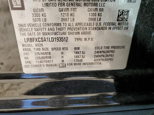 2020 BUICK ENVISION LRBFXCSA1LD193512