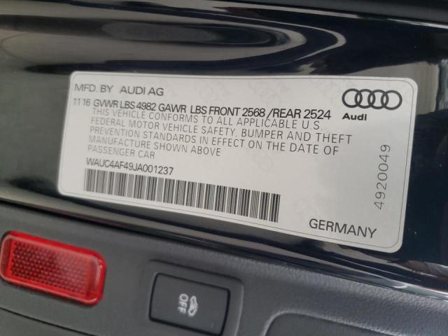 2018 AUDI S4 PRESTIG - WAUC4AF49JA001237