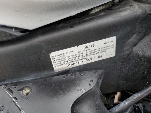 2016 YAMAHA YZFR6 C JYARJ16Y8GA011108