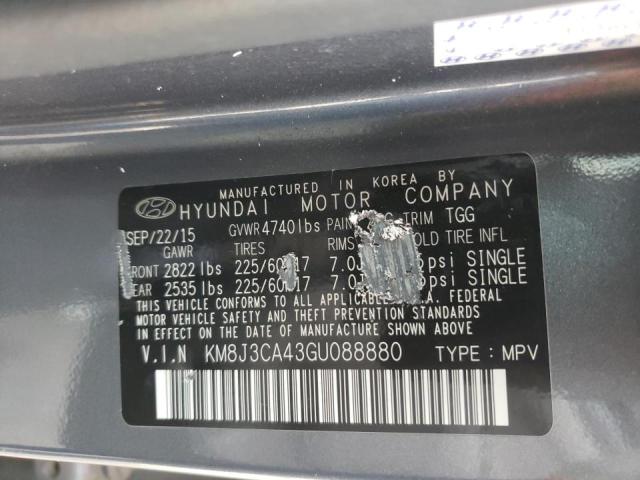2016 HYUNDAI TUCSON LIM - KM8J3CA43GU088880
