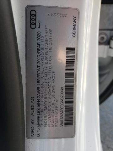2016 AUDI S7 PRESTIG WAUW2AFC9GN029969