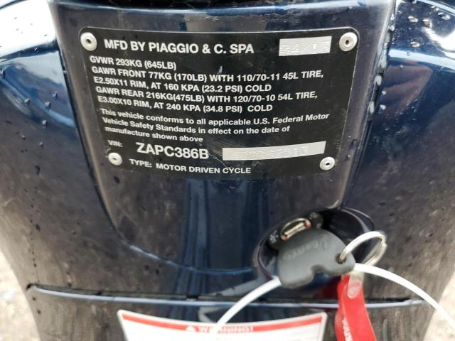 2013 VESPA LX 50 ZAPC386B4D5302913
