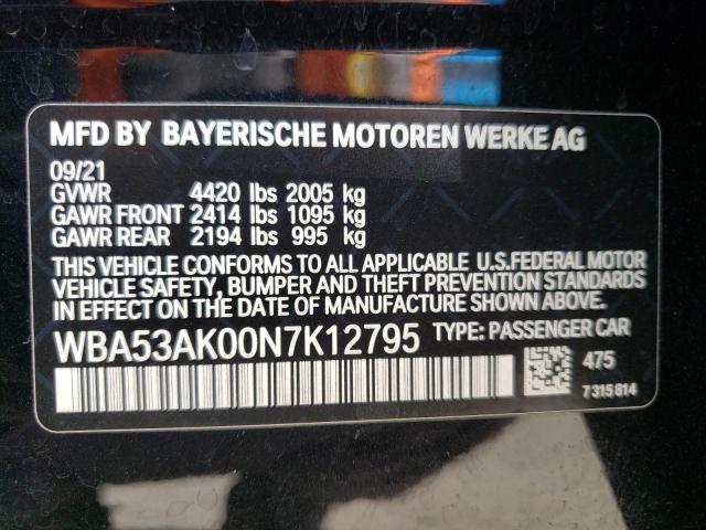 2022 BMW 228I WBA53AK00N7K12795