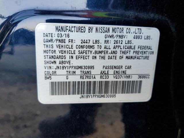 2016 INFINITI EX37 JN1BY1PPXGM630995