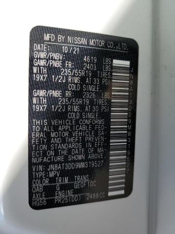 2021 NISSAN ROGUE PLAT JN8AT3DD9MW319527