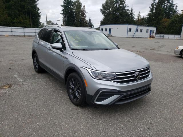 Salvage cars for sale from Copart Arlington, WA: 2022 Volkswagen Tiguan SE