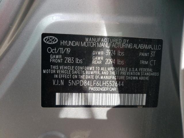 2020 HYUNDAI ELANTRA 4D - 5NPD84LF6LH552644