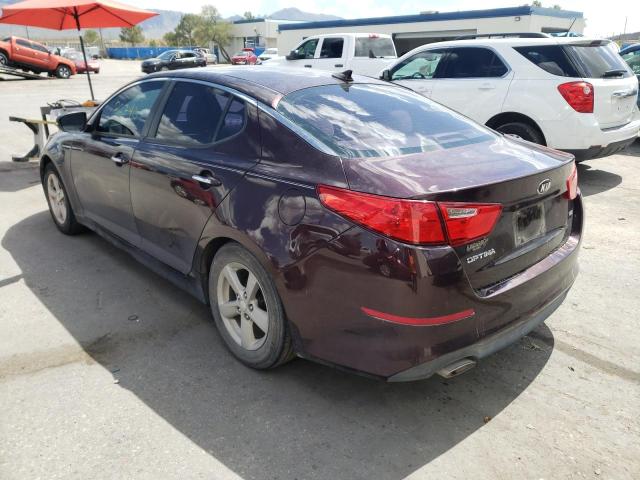 Sedans KIA OPTIMA 2014 Maroon