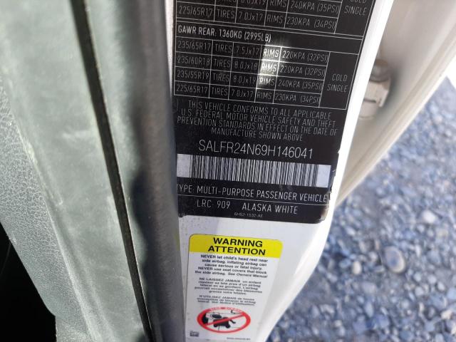 SALFR24N69H146041 Land Rover LR2 HSE