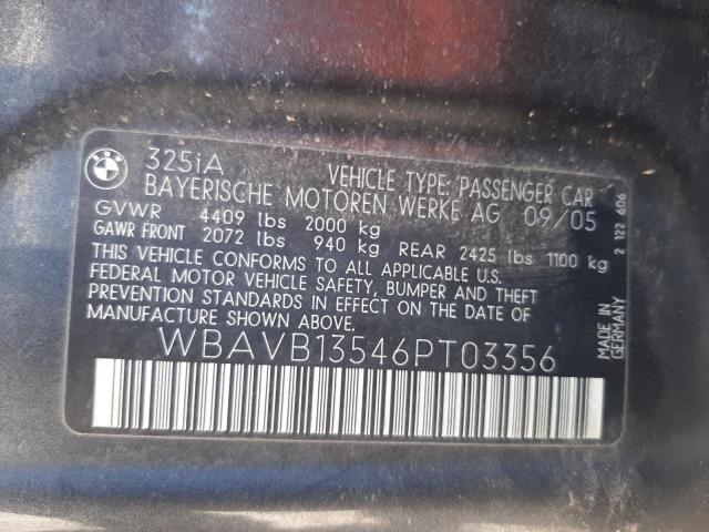 WBAVB13546PT03356 BMW 325 I