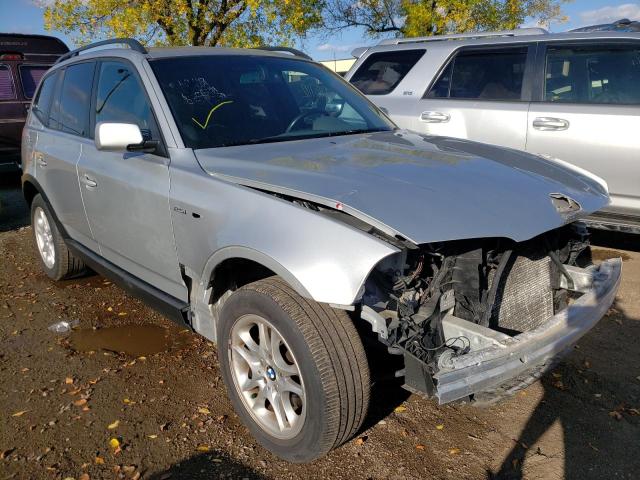 Salvage cars for sale from Copart Wheeling, IL: 2004 BMW X3 2.5I