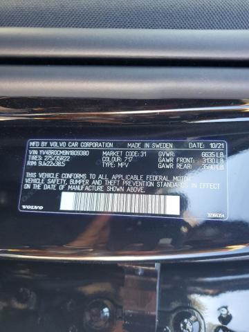 2022 VOLVO XC90 T8 RE YV4BR0CM9N1809380
