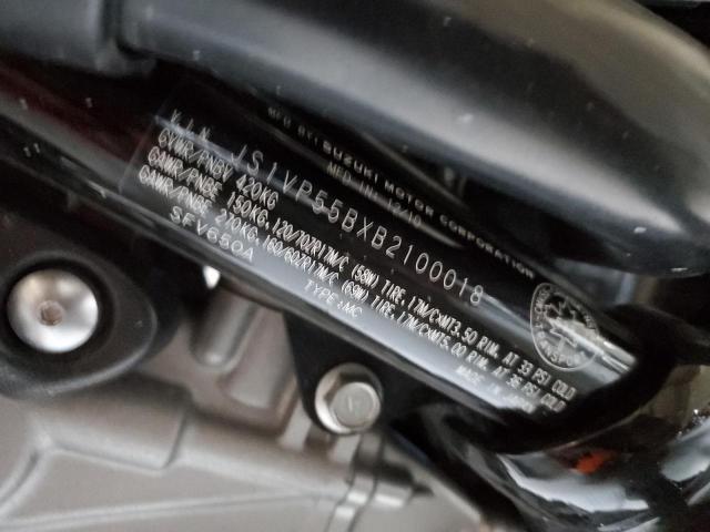 2011 SUZUKI SFV650 JS1VP55BXB2100018