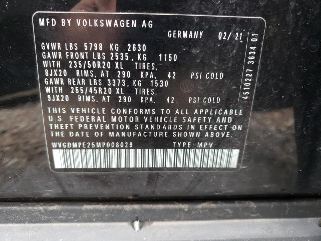 2021 VOLKSWAGEN ID.4 FIRST WVGDMPE25MP008029