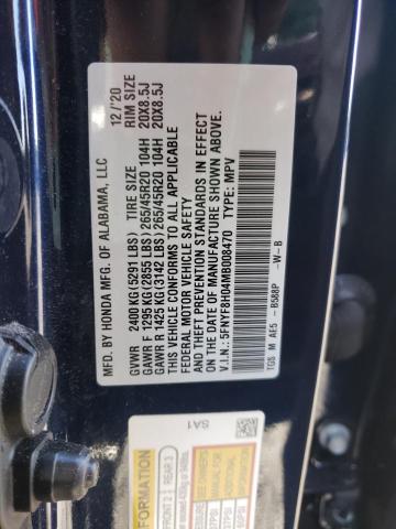2021 HONDA PASSPORT 5FNYF8H04MB008470