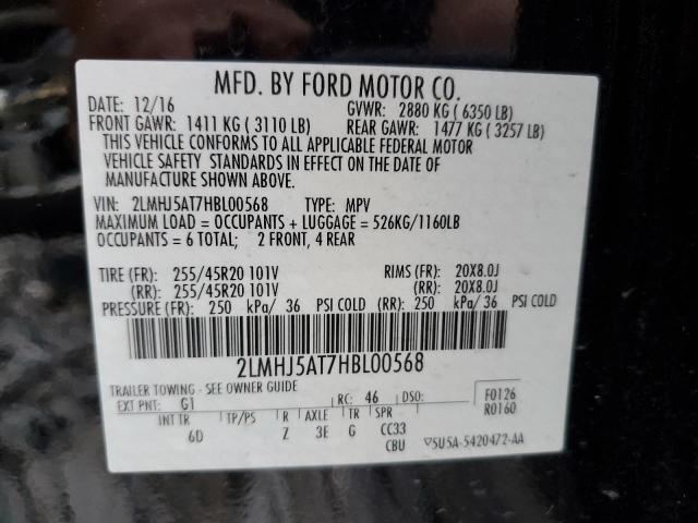 2LMHJ5AT7HBL00568 Lincoln MKT