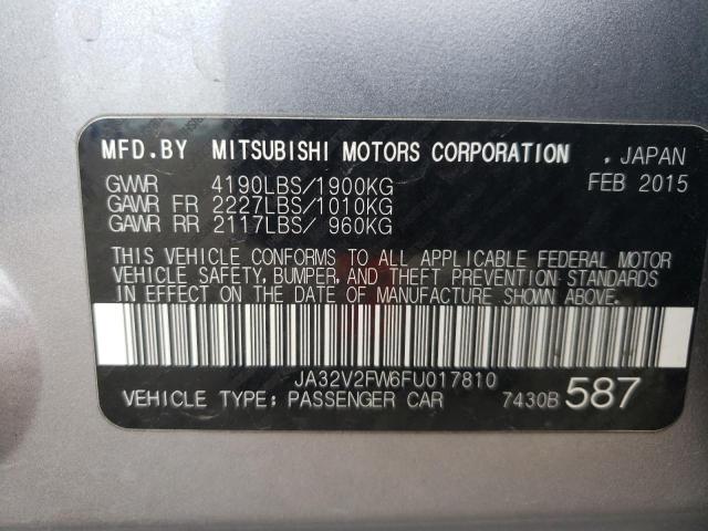 2015 MITSUBISHI LANCER SE JA32V2FW6FU017810