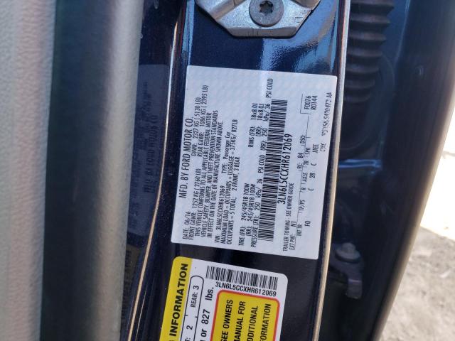 2017 LINCOLN MKZ SELECT 3LN6L5CCXHR612069
