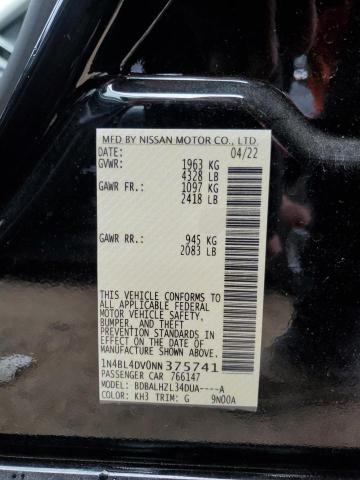 2022 NISSAN ALTIMA SV - 1N4BL4DV0NN375741