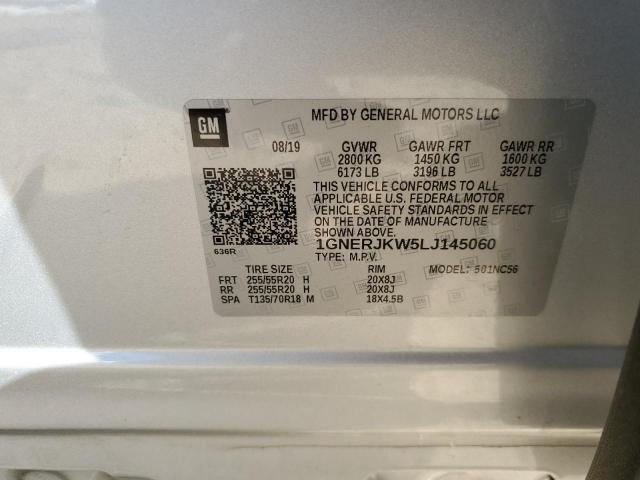 2020 CHEVROLET TRAVERSE R 1GNERJKW5LJ145060