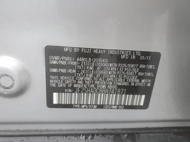 JF2SHADC8BH741871 Subaru Forester 2.5x Premium