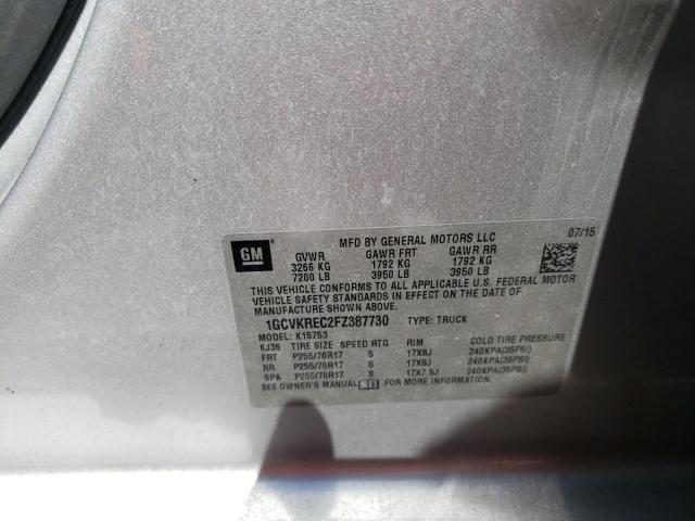 2015 CHEVROLET SLVRD 1500 1GCVKREC2FZ387730