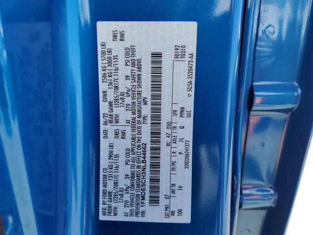 2022 FORD BRONCO BAS 1FMDE5CH3NLB44662