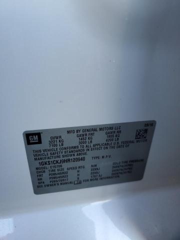 2017 GMC YUKON 1GKS1CKJ9HR120940