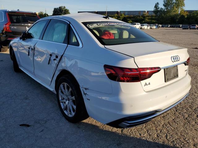2022 AUDI A4 WAUABAF41NN002667