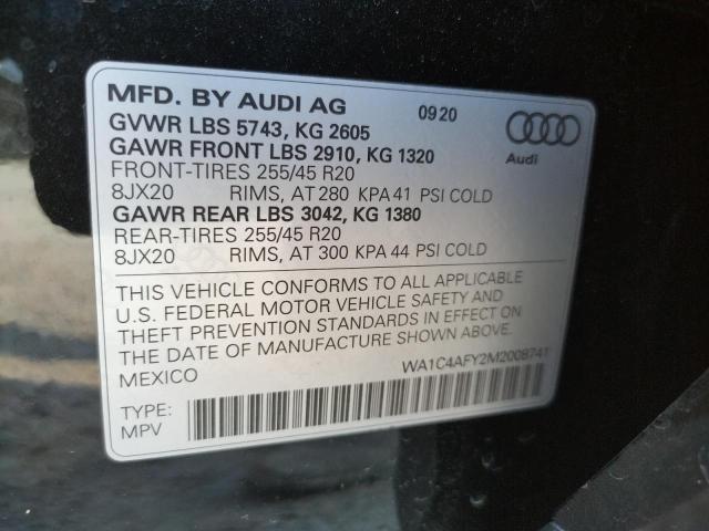 2021 AUDI SQ5 PRESTI WA1C4AFY2M2008741