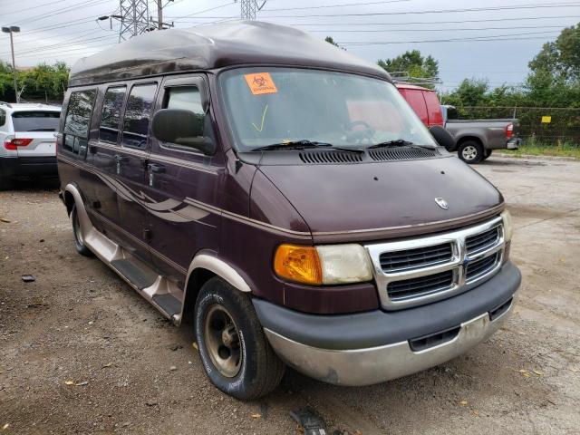 Salvage cars for sale from Copart Wheeling, IL: 2001 Dodge RAM Van B1