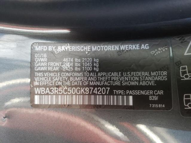 2016 BMW 435 XI WBA3R5C50GK374207
