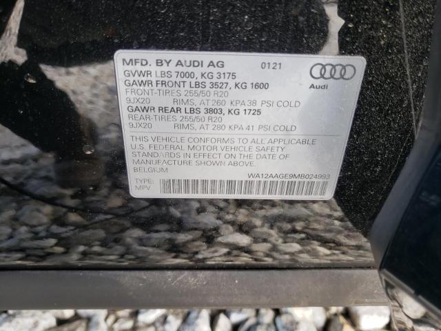 2021 AUDI E-TRON SPO WA12AAGE9MB024993