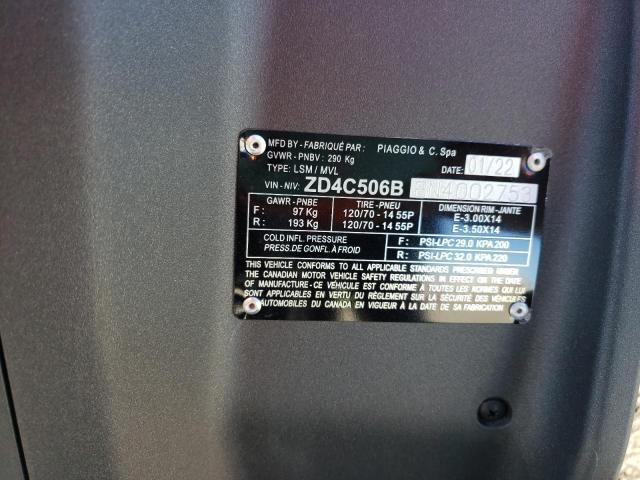 2022 APRILIA SR MOTARD ZD4C506B8N4002753