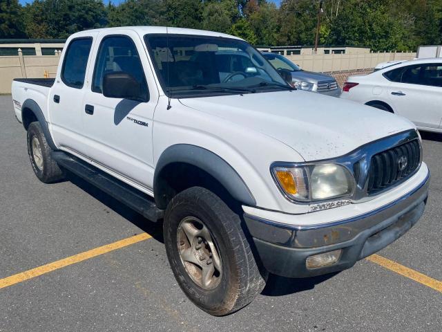 Salvage cars for sale from Copart Billerica, MA: 2002 Toyota Tacoma DOU