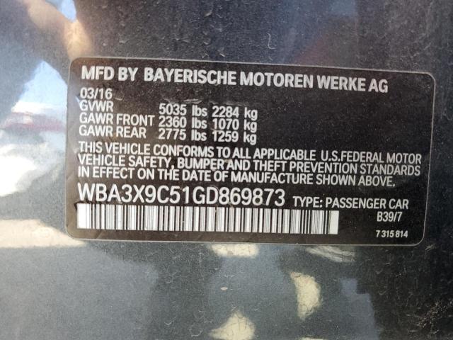 2016 BMW 335 XIGT WBA3X9C51GD869873