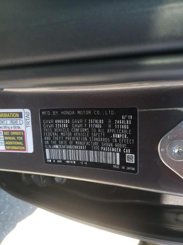 2019 HONDA CLARITY TO JHMZC5F36KC003837