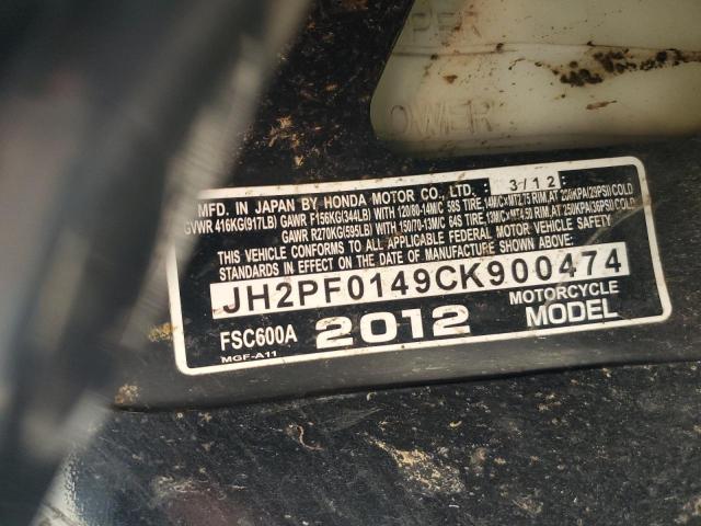 2012 HONDA FSC600 A JH2PF0149CK900474
