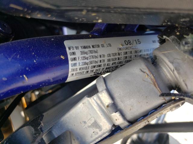 2016 YAMAHA FZ07 JYARM06EXGA006208