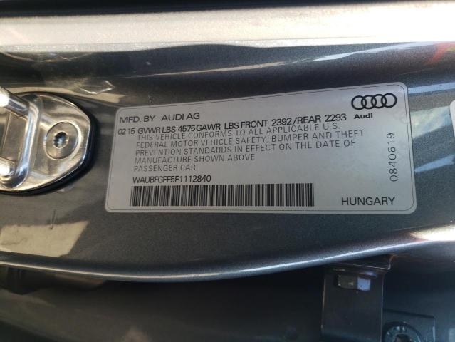 2015 AUDI S3 PREMIUM WAUBFGFF5F1112840
