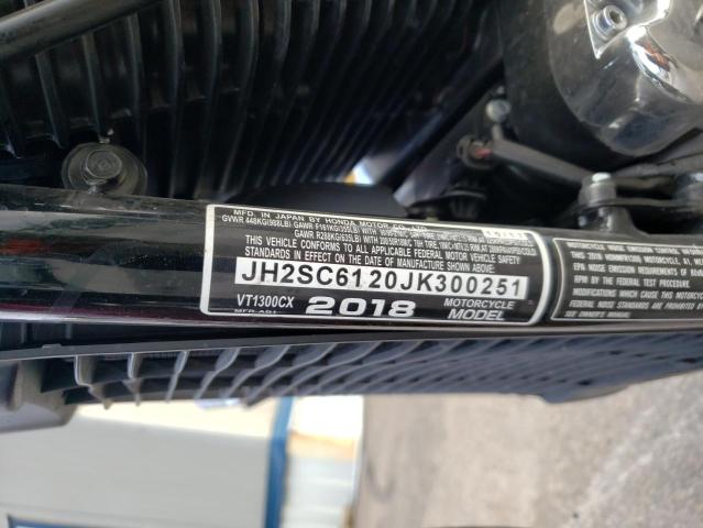 2018 HONDA VT1300 CX JH2SC6120JK300251