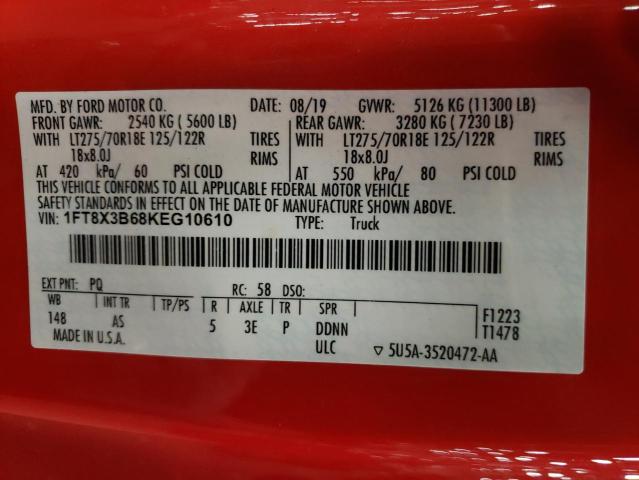 2019 FORD F350 SUPER - 1FT8X3B68KEG10610