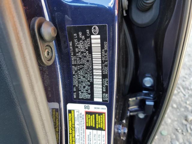 2022 LEXUS ES 300H BA 58AEA1C13NU020633